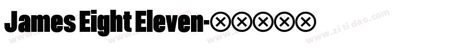 James Eight Eleven字体转换